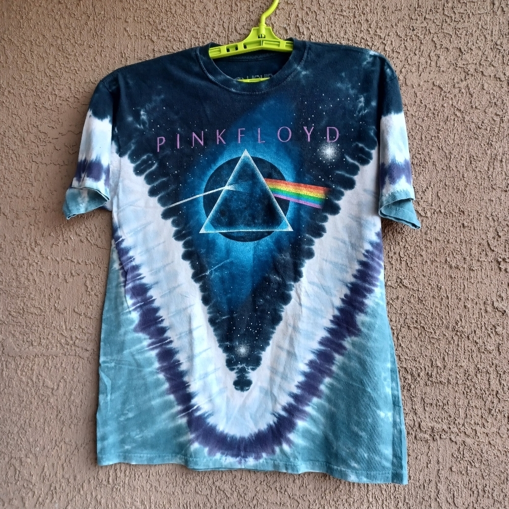 Vintage 2005 Pink Floyd Dark Side of the Moon Liquid Blue L